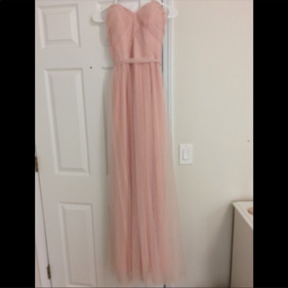 Bari Jay Blush Tulle En-1500 Bridesmaid Dress - Picture 2 of 3